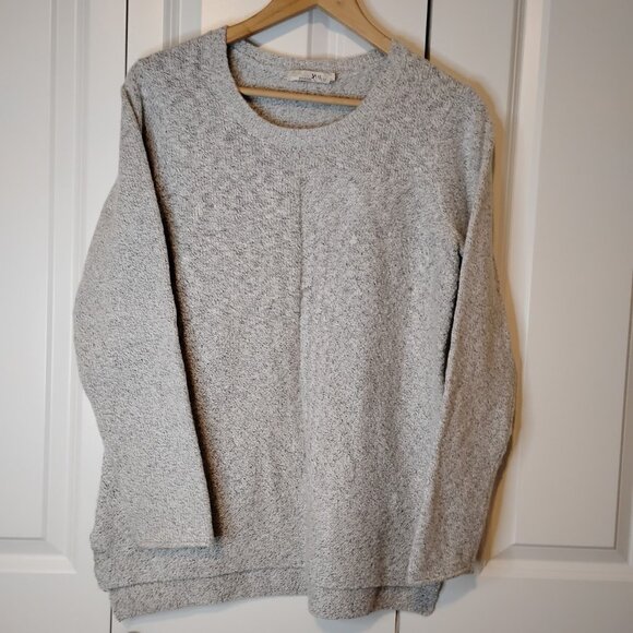 prAna Women's Grey Nolan Wool Mohair Cable Knit Pullover Tunic Sweater Size M - Picture 2 of 7